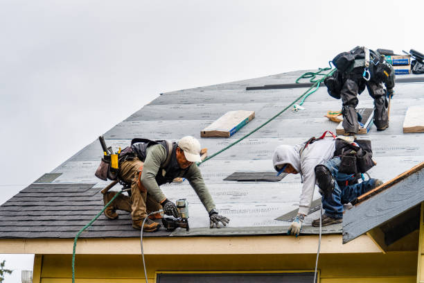 Professional Gutter Installation technician working in Nesmith, SC